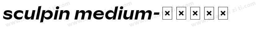 sculpin medium字体转换